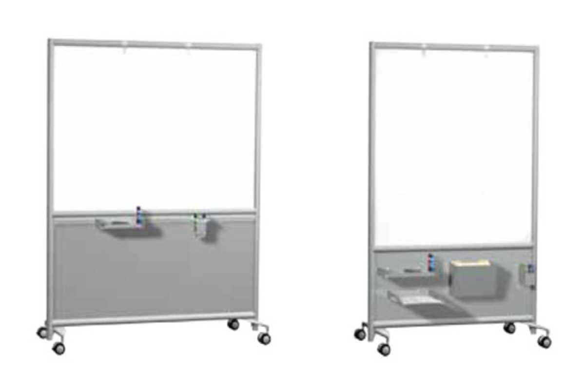 Whiteboards with wheels