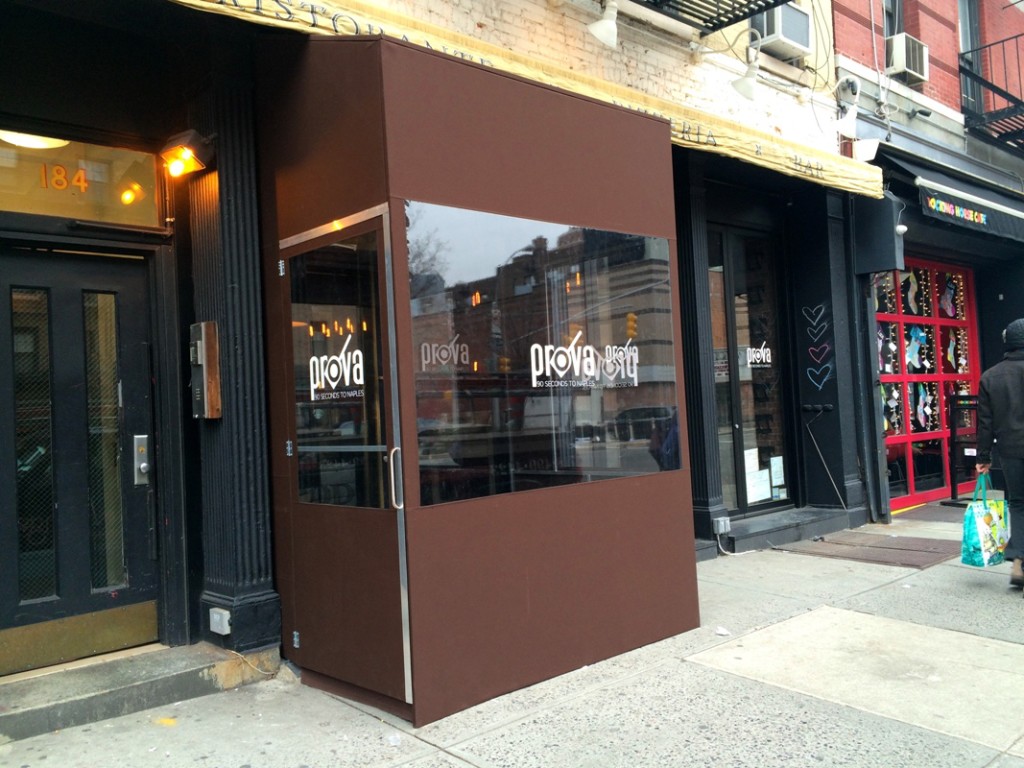 A temporary vestibule / winter vestibule