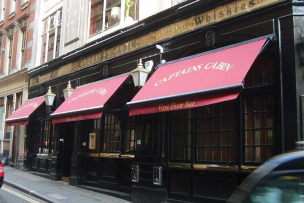 retractable awning for Captains's Cabin