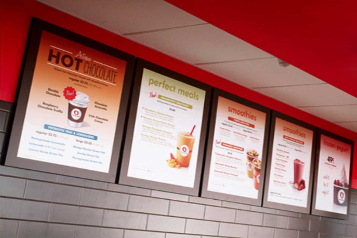 Restaurant menus