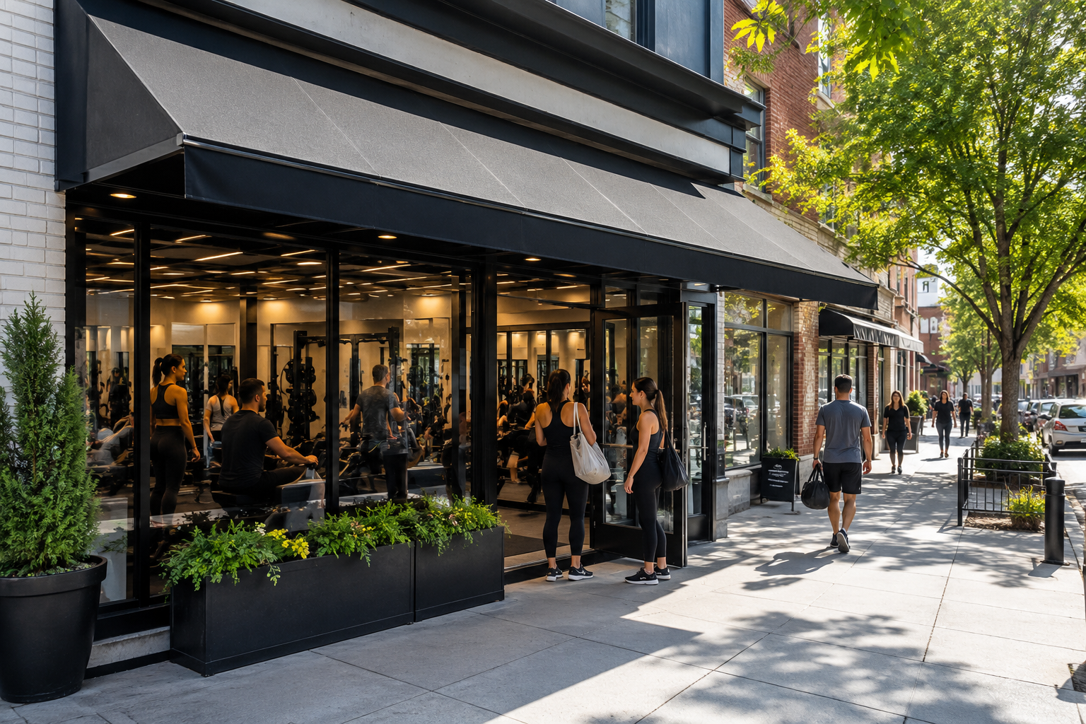 gym awning